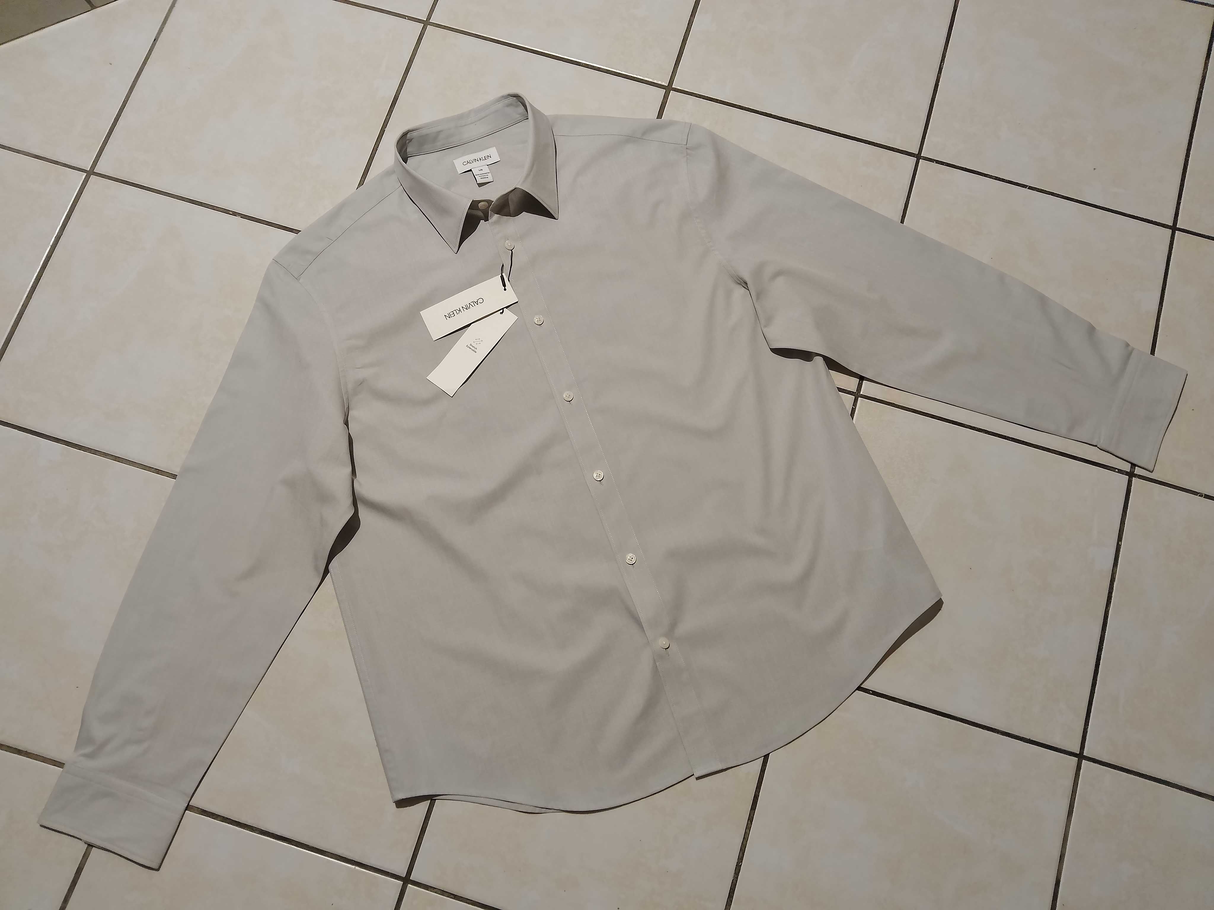 CALVIN KLEIN USA - NOWA! z LOGO i Metkami Koszula Męska rozmiar XL