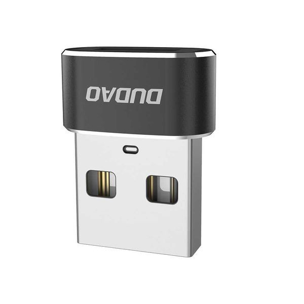 Adapter przejściówka ze złącza USB Type-C na USB czarny