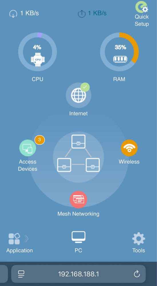 1200Mbps Mesh Router System 2.4G/5.0GHz