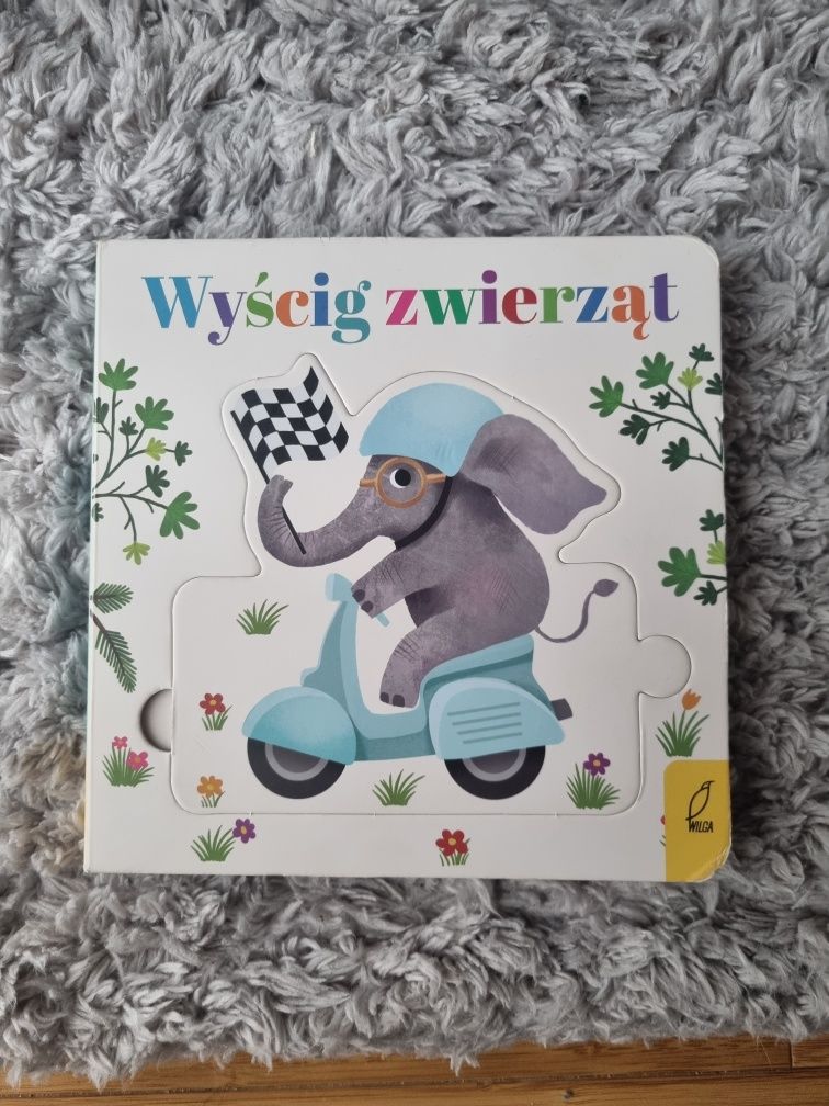 Wyścig zwierząt książka z puzzlami