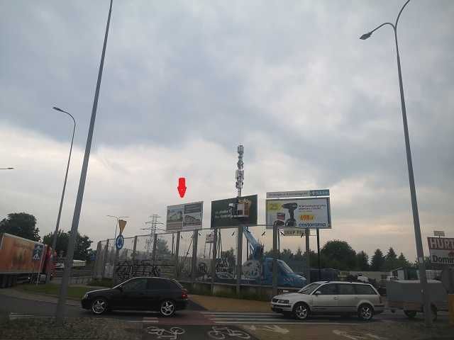 Rondo Atrakcyjna Tablica reklamowa, baner Grudziadz McDonald's i lidl