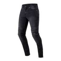 Motocyklowe Męskie Spodnie Jeansowe Ozone Hornet II Washed Black