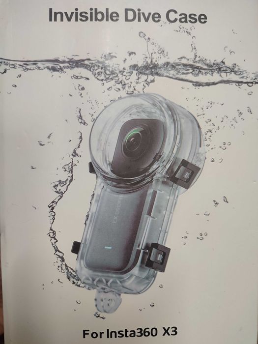 Capa Impermeável Transparente Para Câmera Panorâmica Insta360 X3