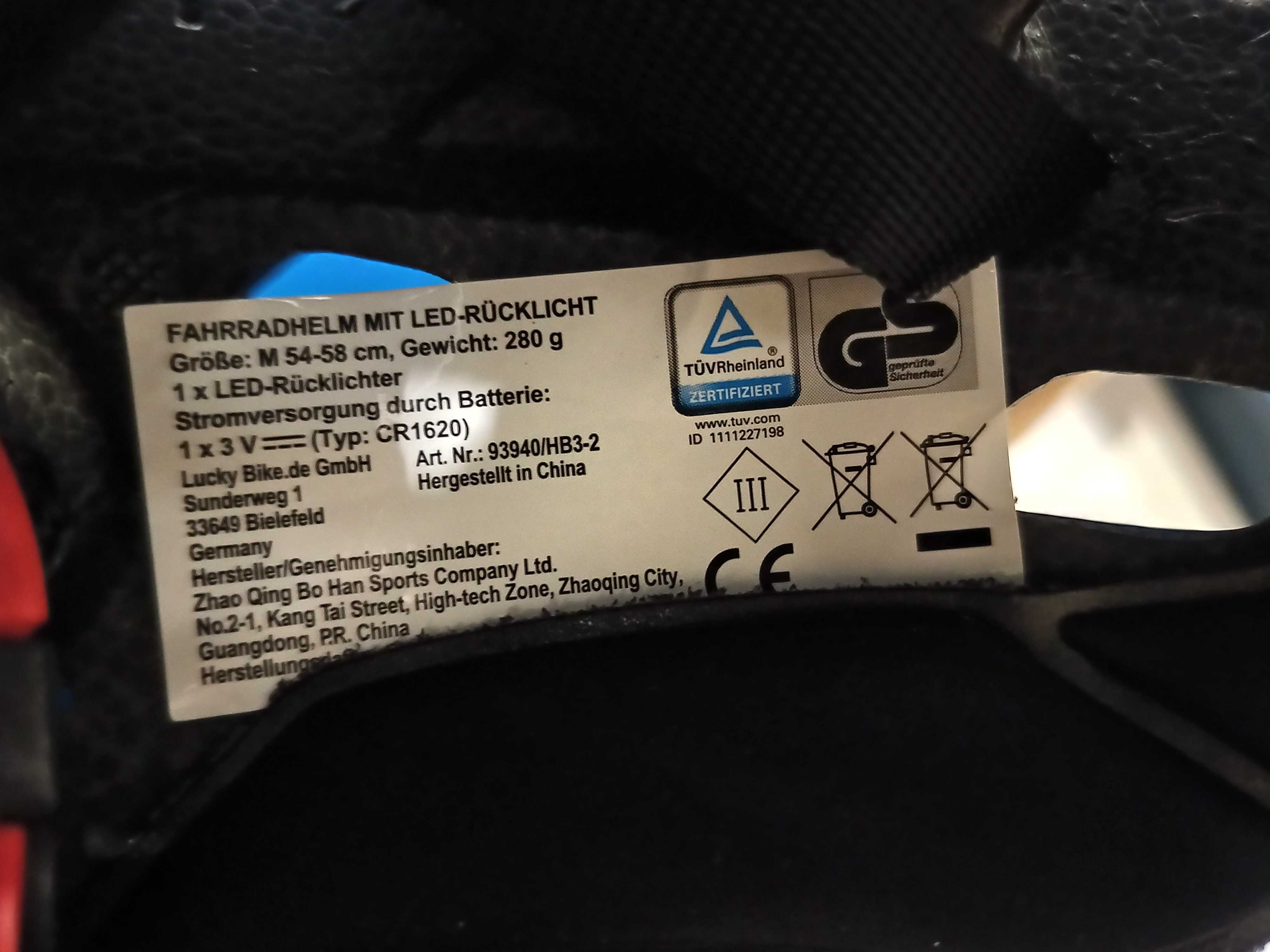 Kask Na Rower Rowerowy Chirp Biały Czarny S M L Światło Ostrzegawcze