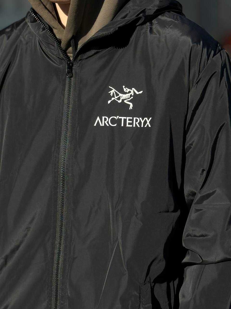 ТОП Якість! Куртка чорна Arcteryx на гортексі