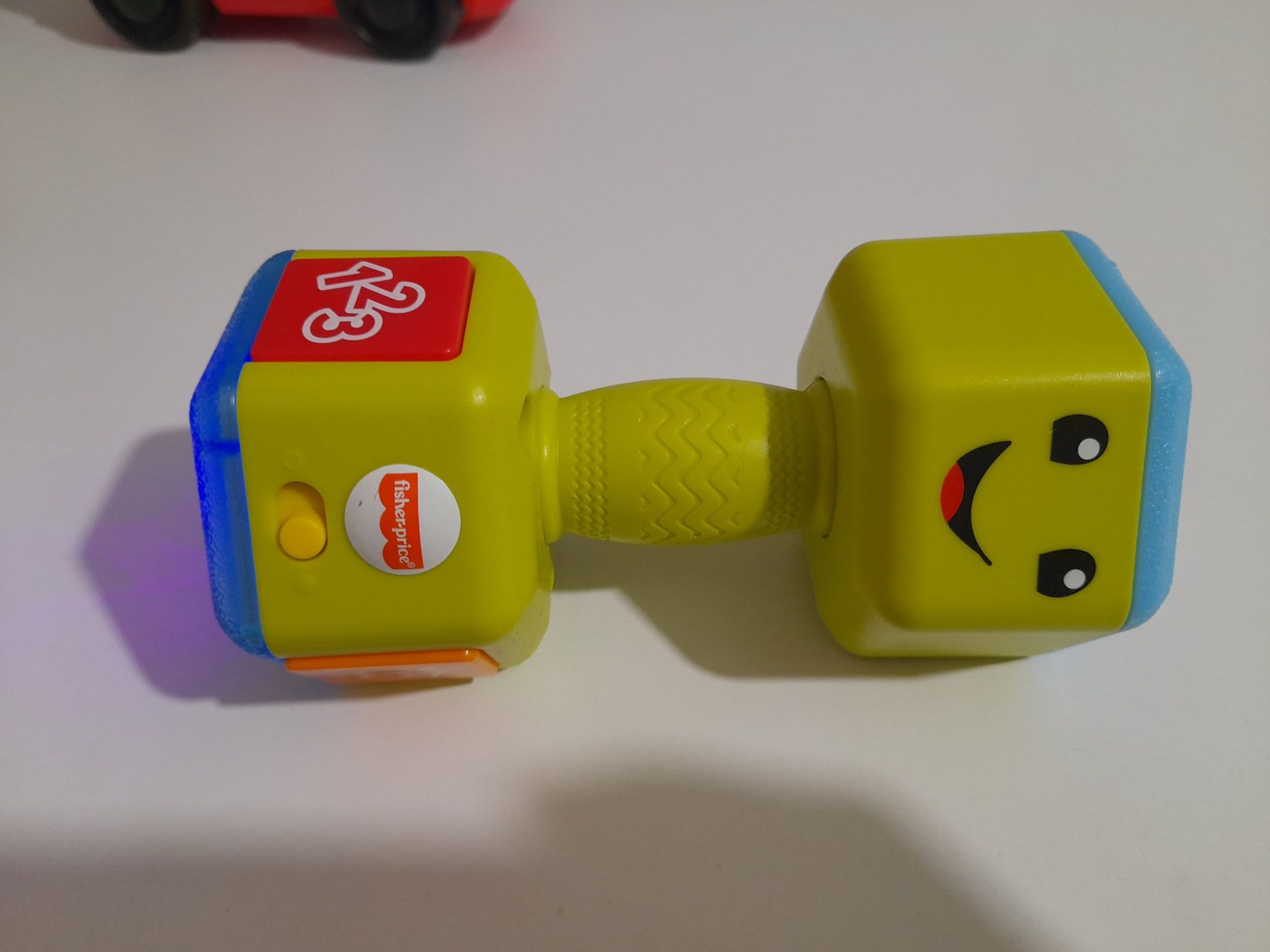 Zestaw fisher price autobus, hantelek aparat