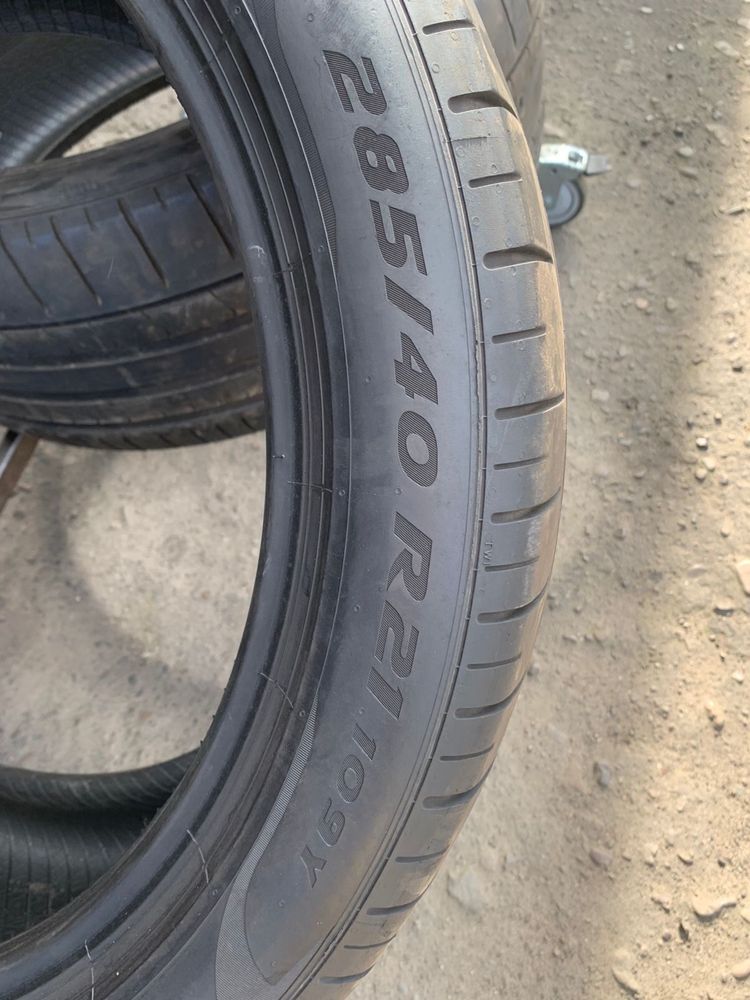 Шини 285/40 R21 пара Pirelli 2020p літо 5,4мм