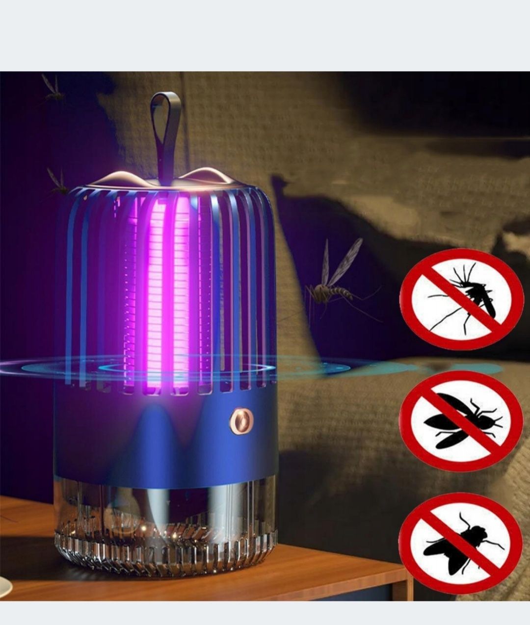 Elektryczna Lampa przeciwko Komarom Kempingowa