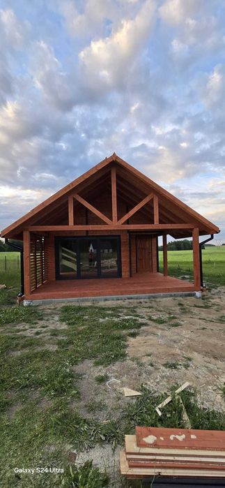 Dom drewniany Krokus 6 x 11m do 70m2Z poddaszem PROMOCJA