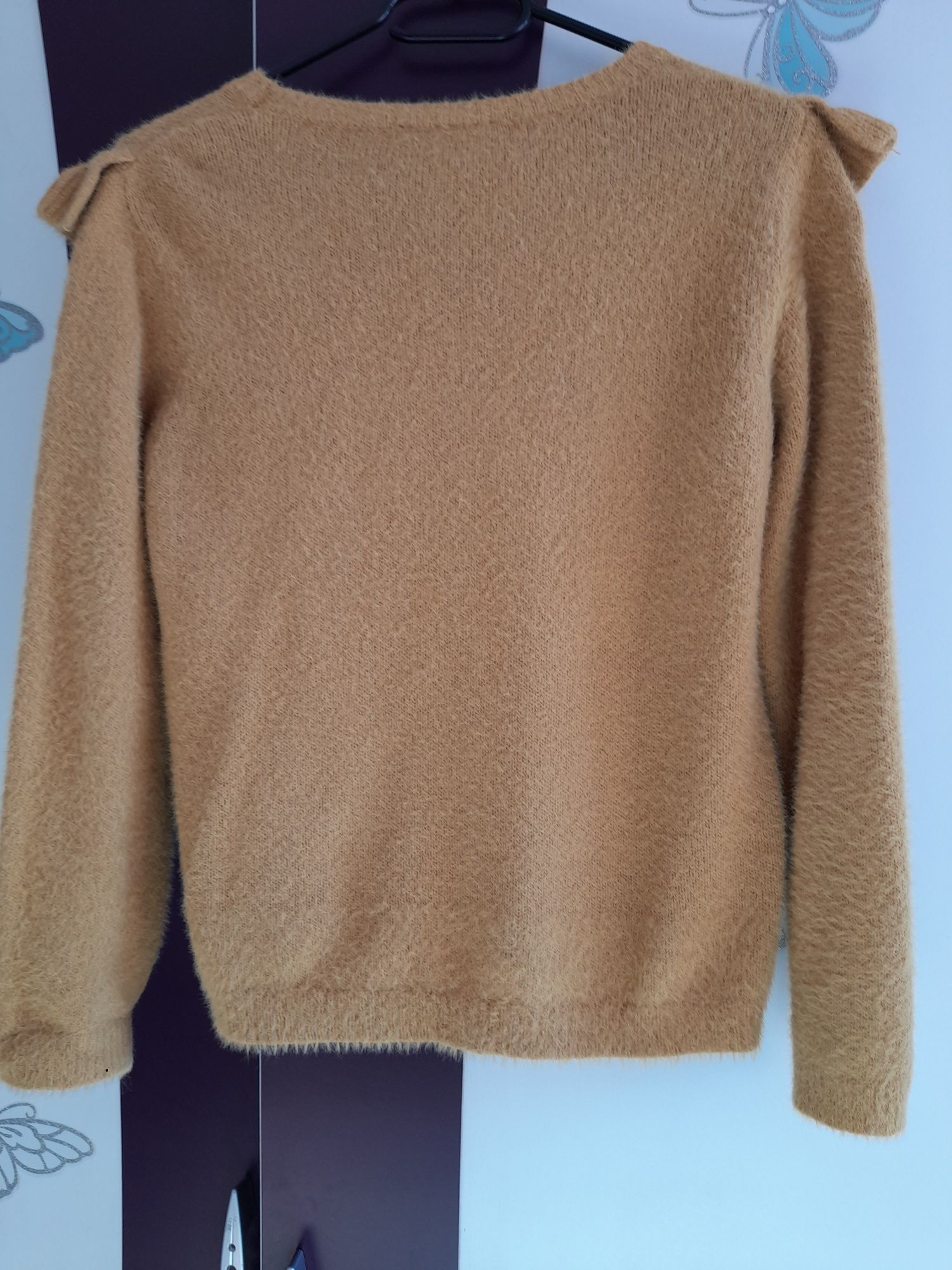 Sweter włochaty ciepły milutki