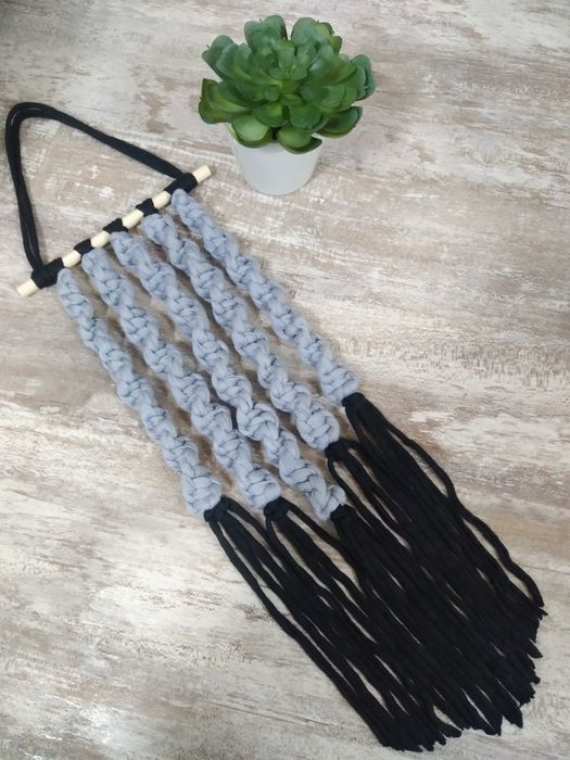 Mini painel decorativo em Macramé;