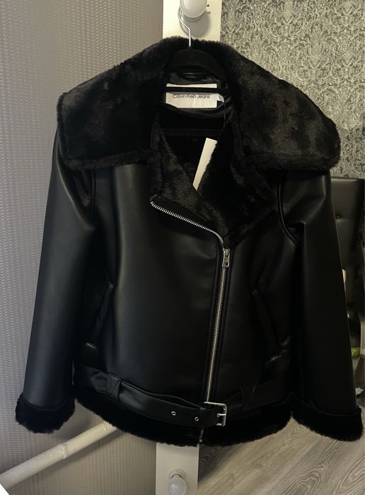 Куртка косуха кожанка Calvin Klein оригінал