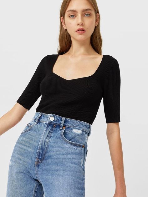 Топ трикотажний Stradivarius