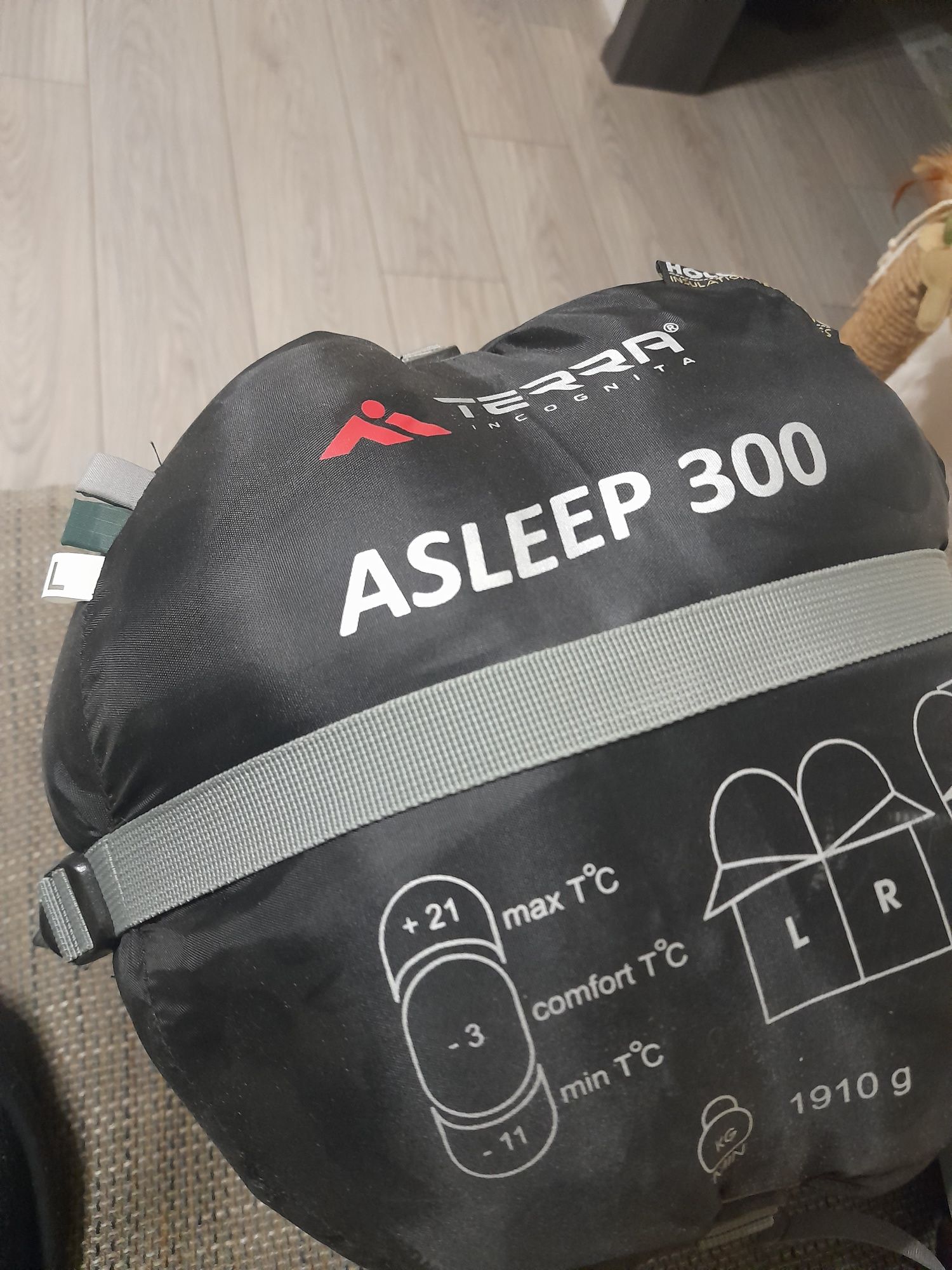 Спальні мішки зимові Incognita Asleep JR 300/ Asleep 300 L зелений/R с