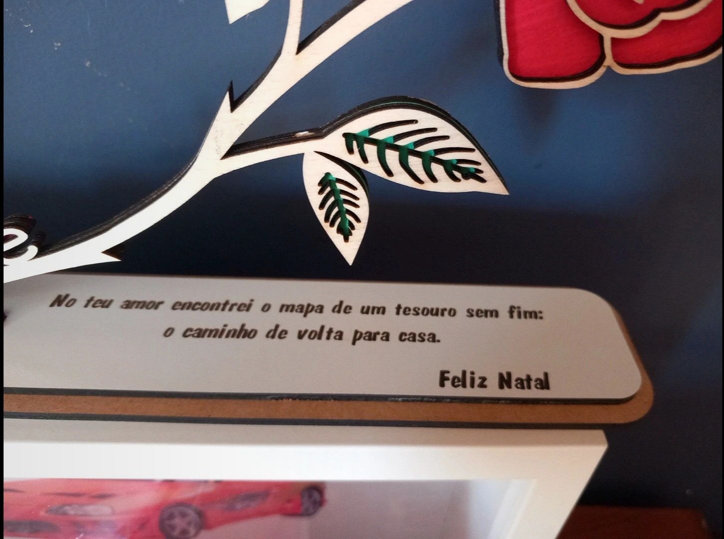 Flor para mãe com mensagem
