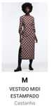 Vestido midi senhora zara