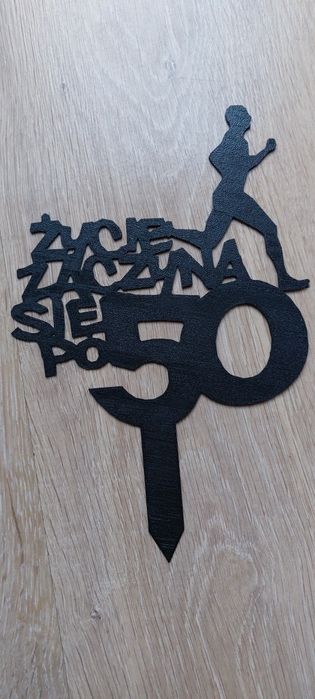 Topper tort 50tka biegacz