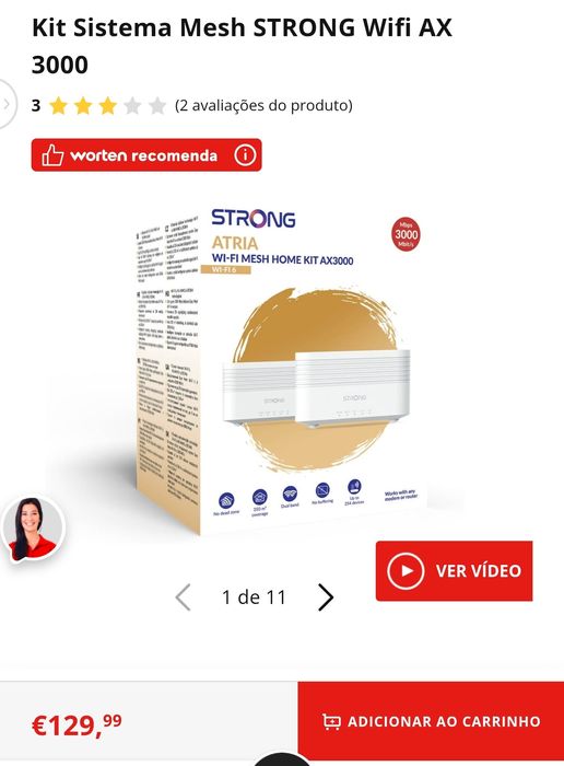 Kit Sistema Mesh Strong Wi-Fi AX3000