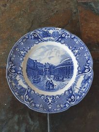 Talerz deserowy płaski porcelana Johnson Brothers OLD London antyk !