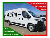Fiat Ducato L4H2 *79999zł NETTO* 2,3 mJET/140KM  Duża Navi, Tempomat, Kamera, Klimatronik,