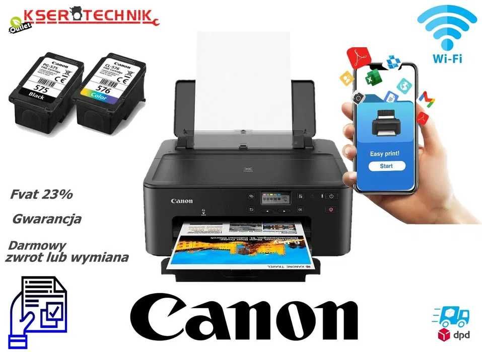 Canon PIXMA TS 705 a - tania drukarka atramentowa z Wi-Fi i Duplex