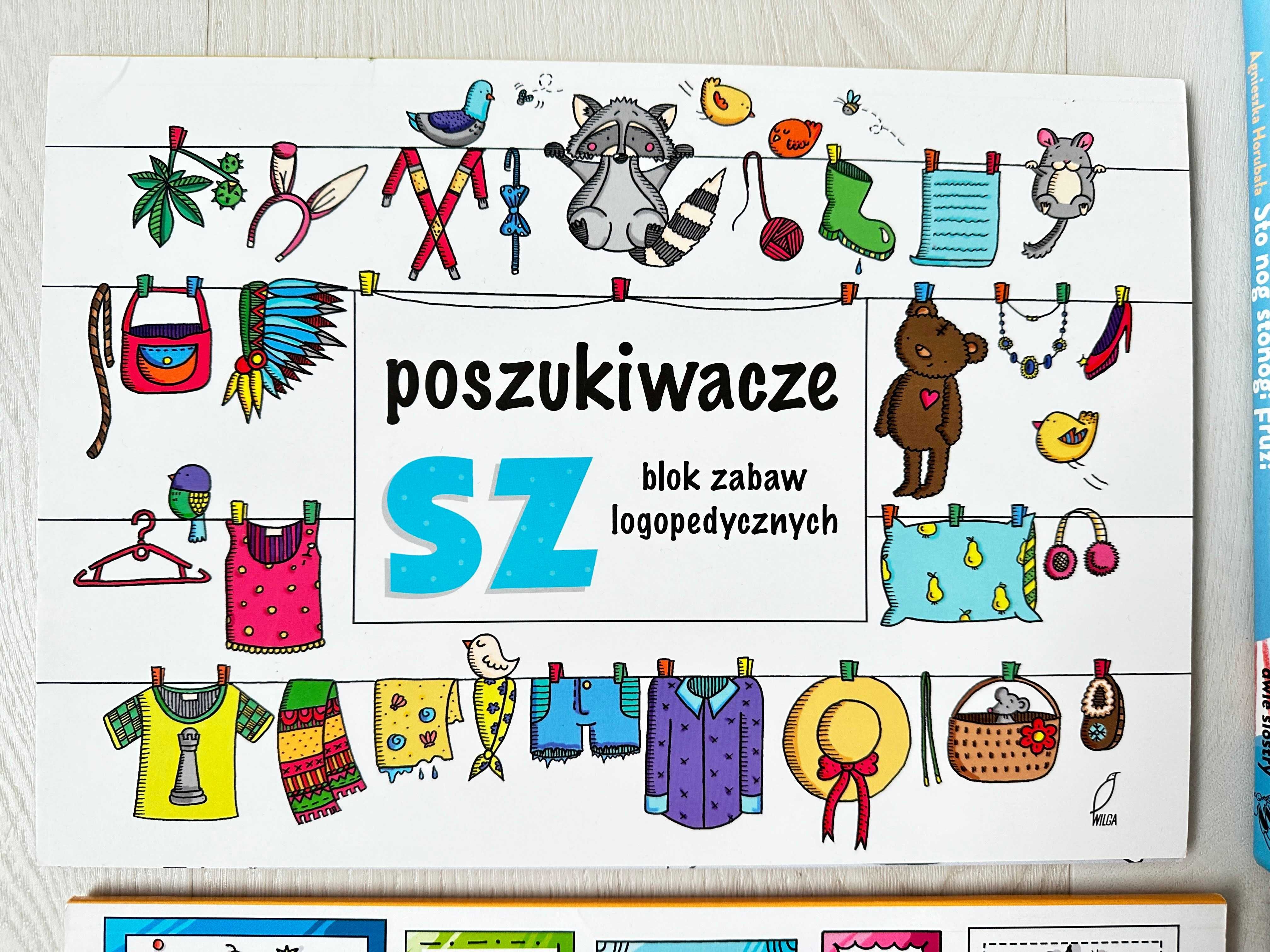 ksiązki logopedyczne sto nóg stonogi Fruzi wierszyki ćwiczące głoski