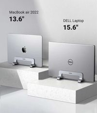 Настільна вертикальна підставка для ноутбука UGREEN MacBook Silver