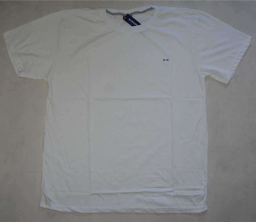 Koszulka męska T-SHIRT duża turecka 5XL szer.130 cm BIAŁA podkoszulka