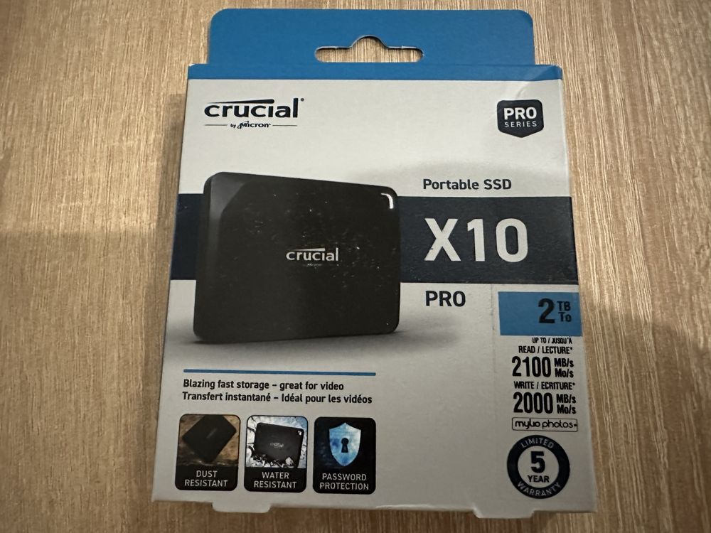 Ssd накопичувач зовнішній Crucial x10 pro 2 tb