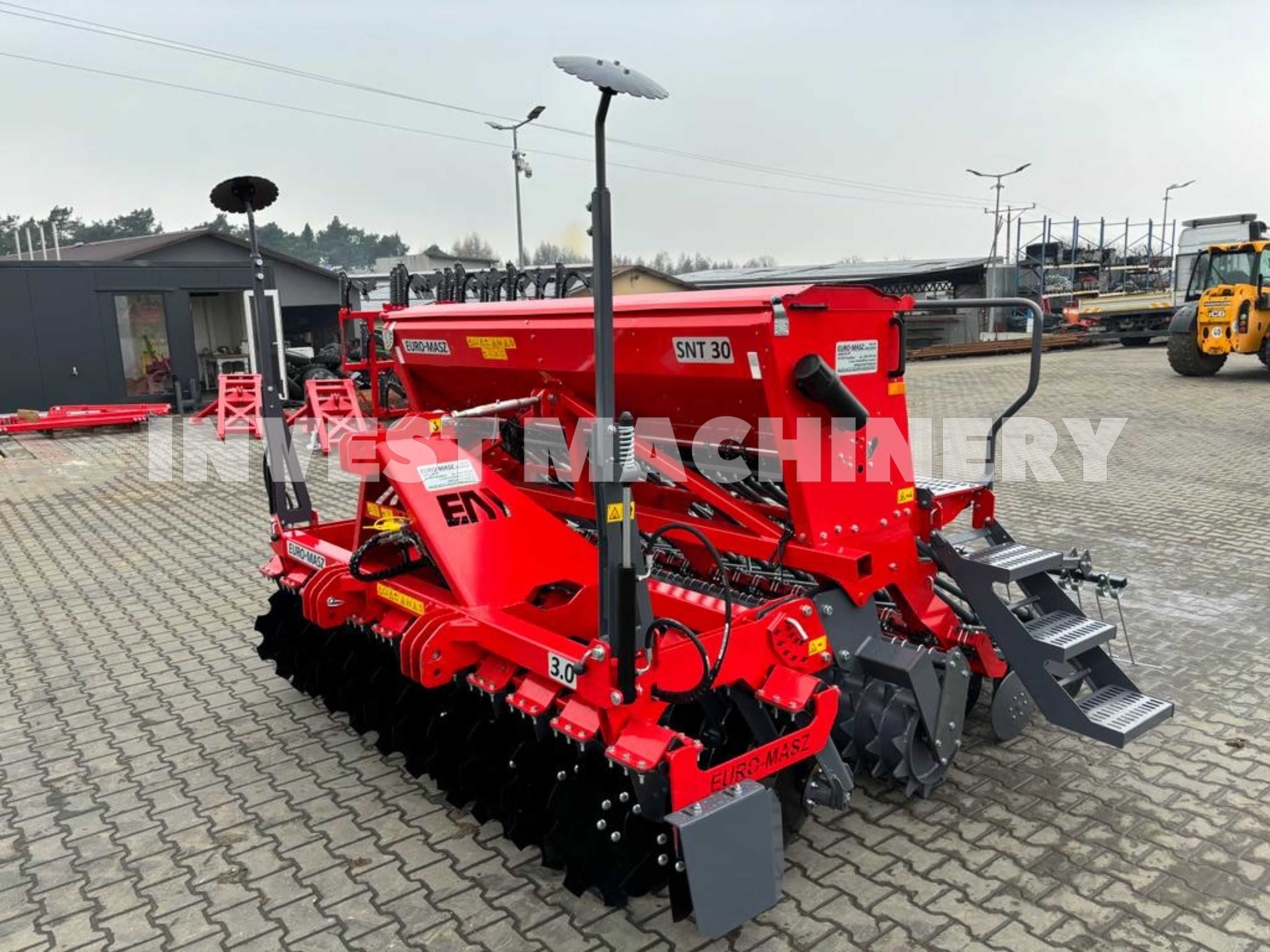 Agregat uprawowo-siewny EURO-MASZ nabudowany 3m brona siewnik NOWY !!!