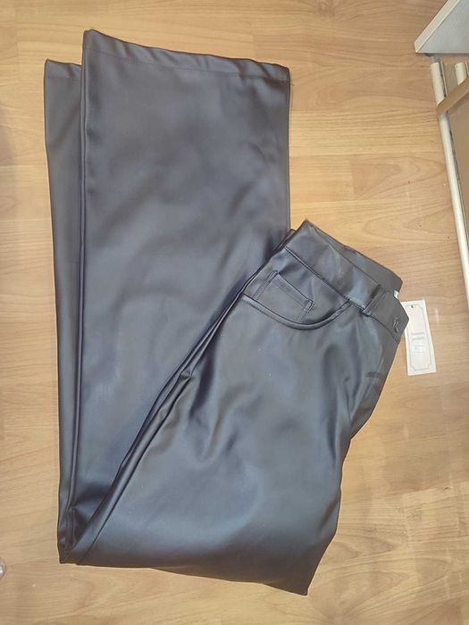 Штани шкіряні палацо