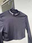 Czarny top dlugie rekawy