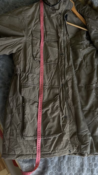 Чоловіча зимова куртка, парка hm розмір l, зимова шапка чоловіча