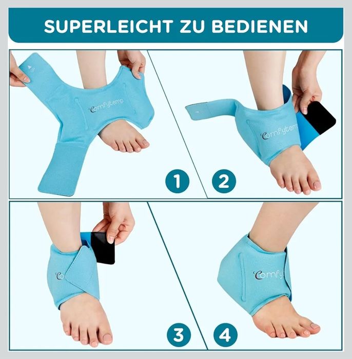 Kompres chłodzący Comfytemp Cooling Cuff Gel na kostkę i stopę