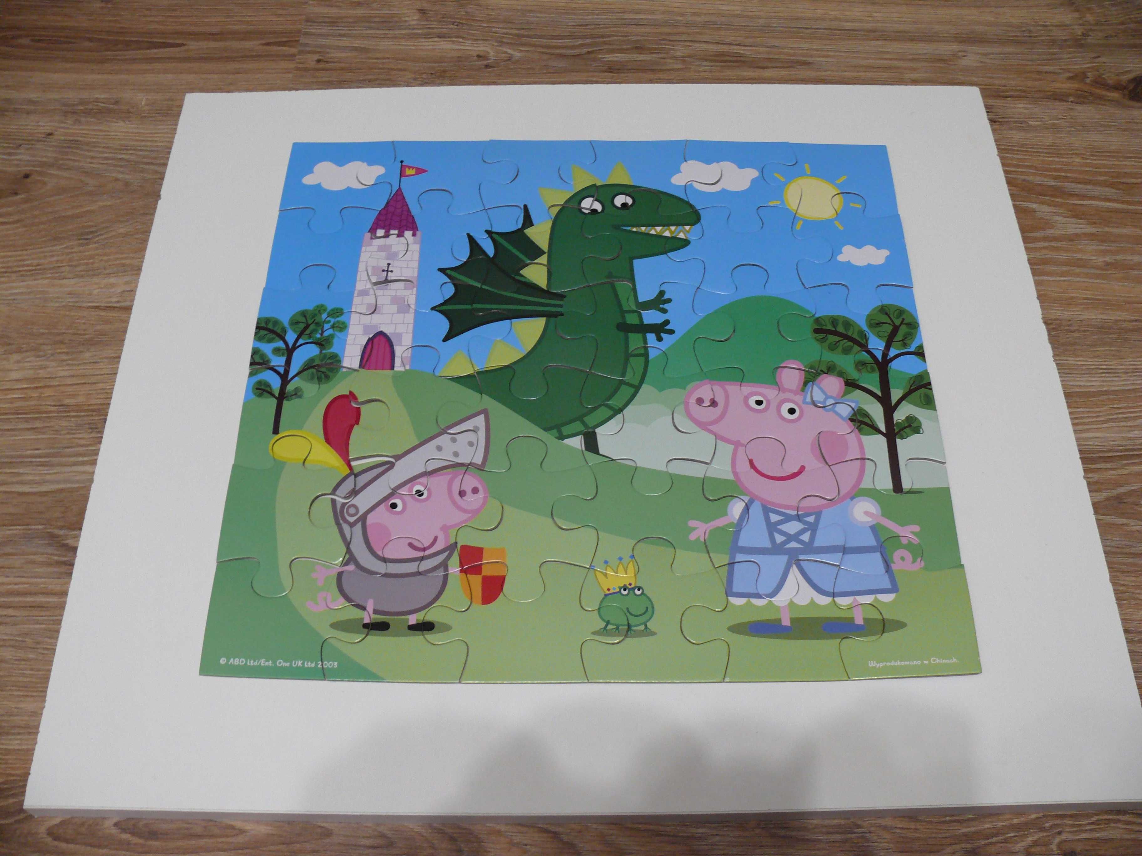 Świnka Peppa Puzzle XXL dwustronne 36 elementów