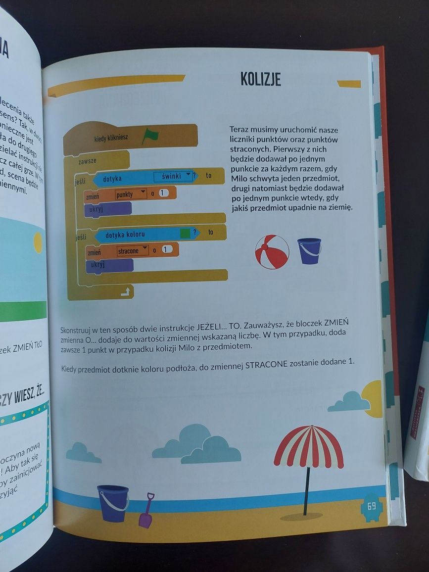 Książka Programowanie ze scratchem 2 części nowe
