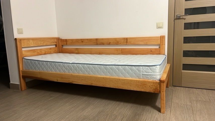 Ліжко кутове. Ліжко з дерева. Ліжко дитяче