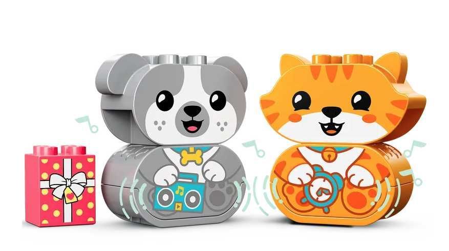 LEGO DUPLO Mój pierwszy szczeniak i kotek z odgłosami 10977