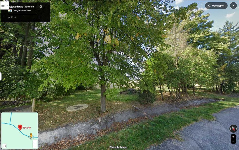 Na sprzedaż działka rolno-budowlana 1,13 h Zawady gmina Jarczów