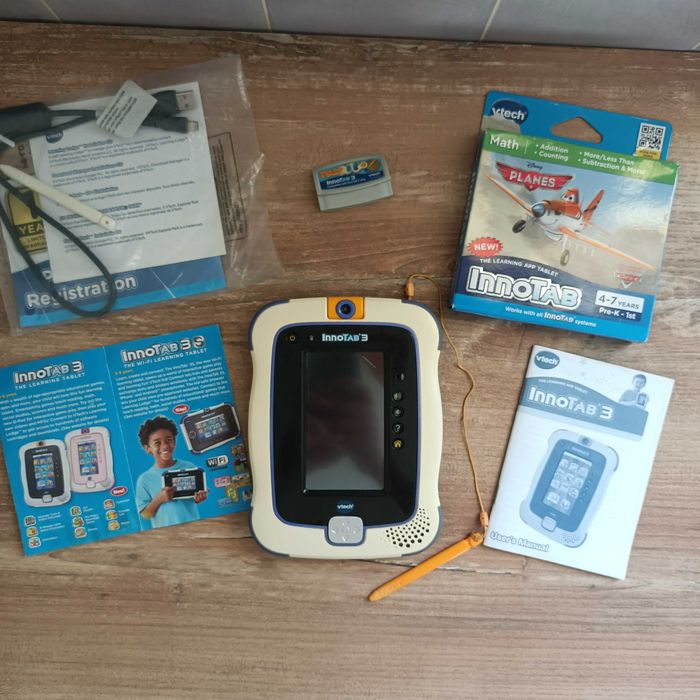 3+ Развивающий планшет Vtech Innotab 3 + игры + доп. картридж