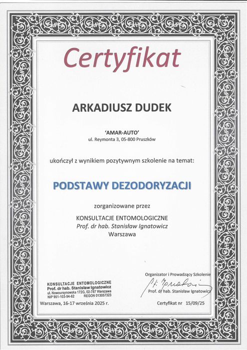 Skuteczne ozonowanie Pruszków, Warszawa dezynfekcja, usuwanie zapachów