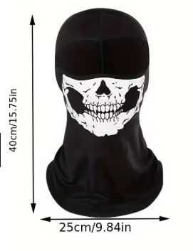 Маска для велосипеда, маска от ветра, балаклава, маска с скелетом