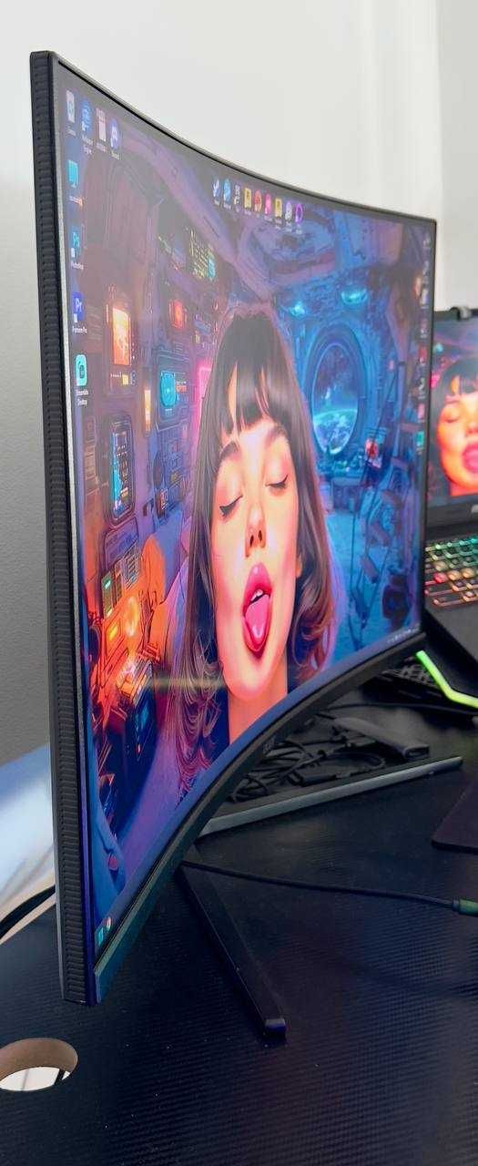 Monitor, Secretaria e Cadeira gaming