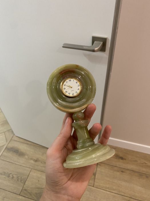 настільний годинник онікс подарунок статуетка дзеркало скринька