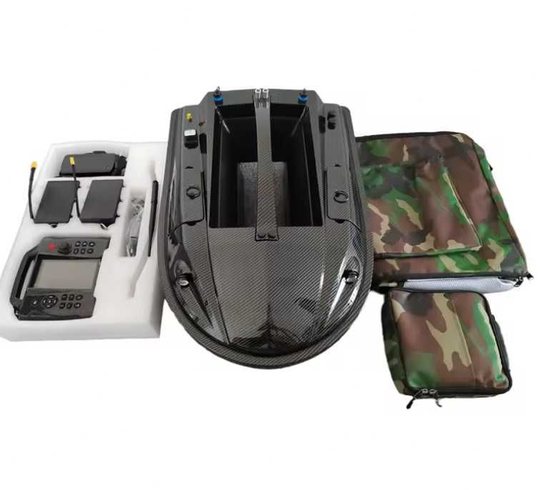 Łódka Zanętowa M60 GPS Echosonda Auto Powrót Akumulator 2x 15,6A