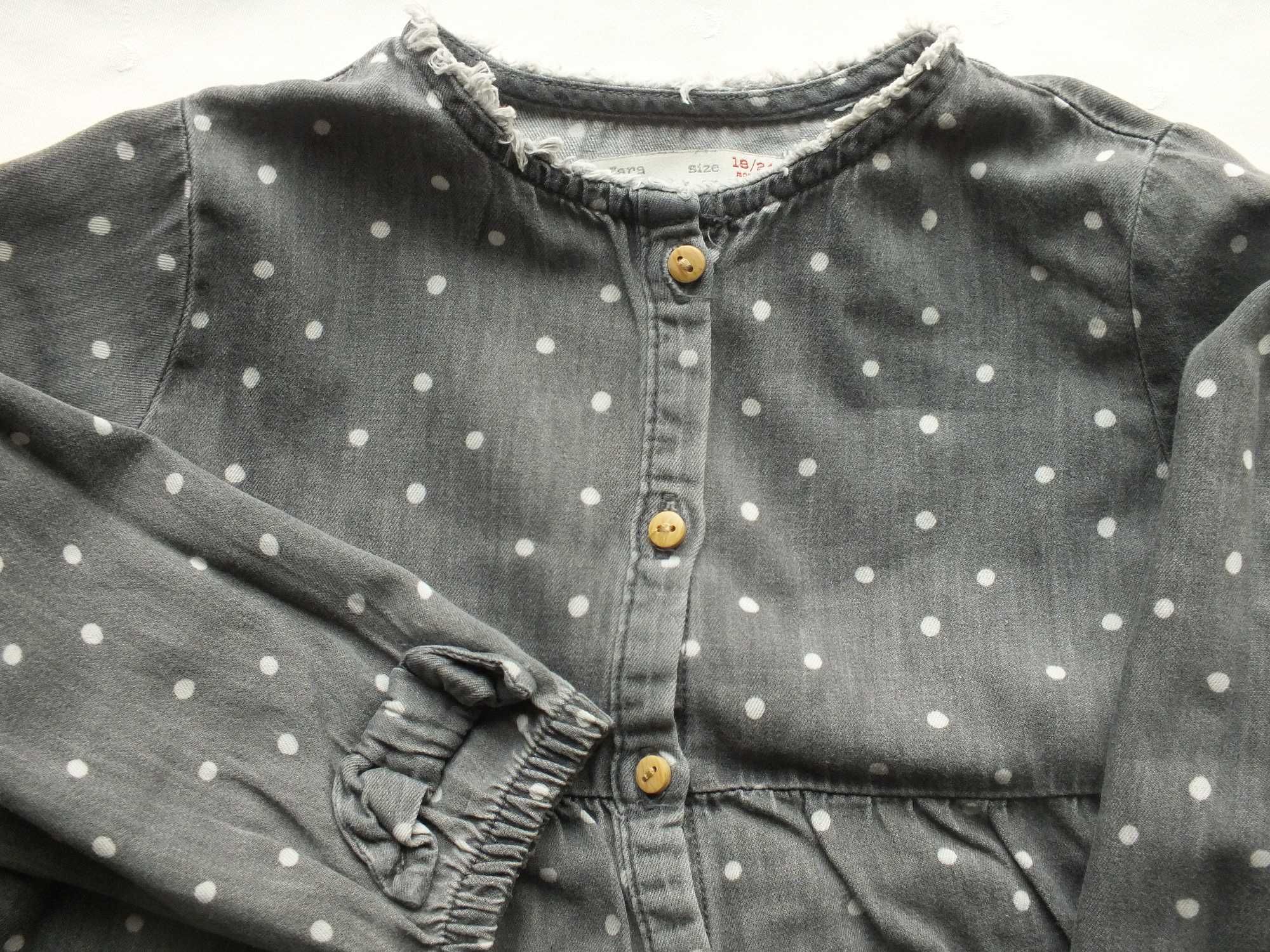 Koszula tunika bluzka Zara roz. 92