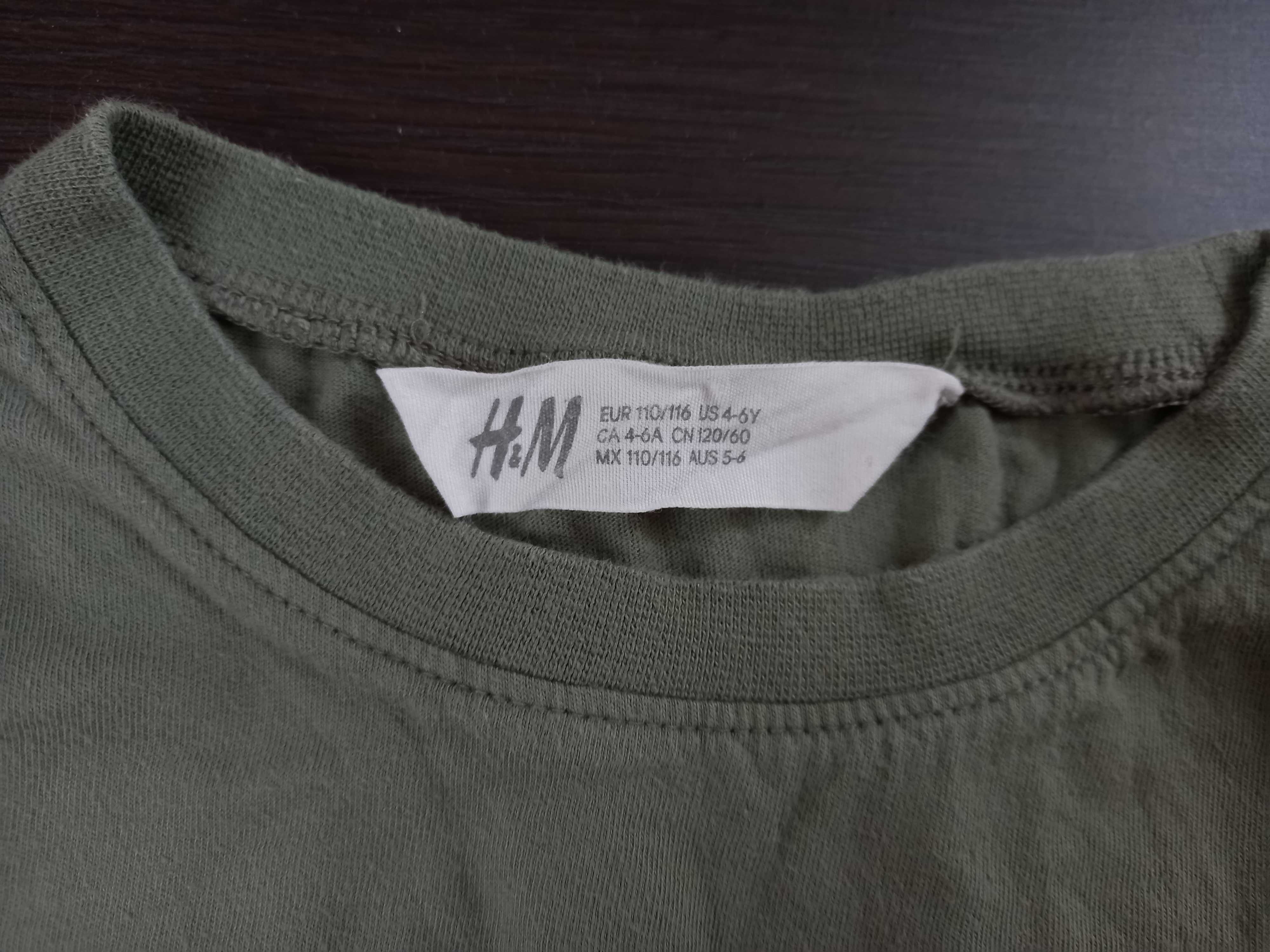 Zielony t-shirt H&M