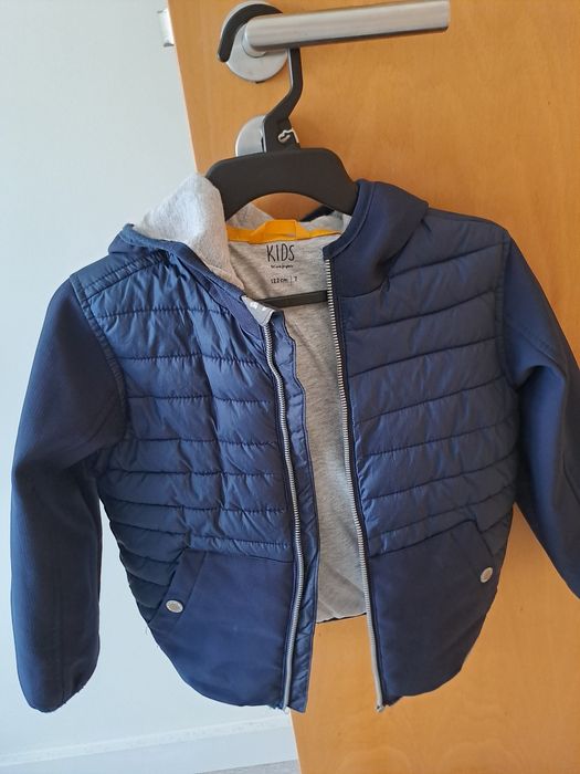 Casaco impermeável azul