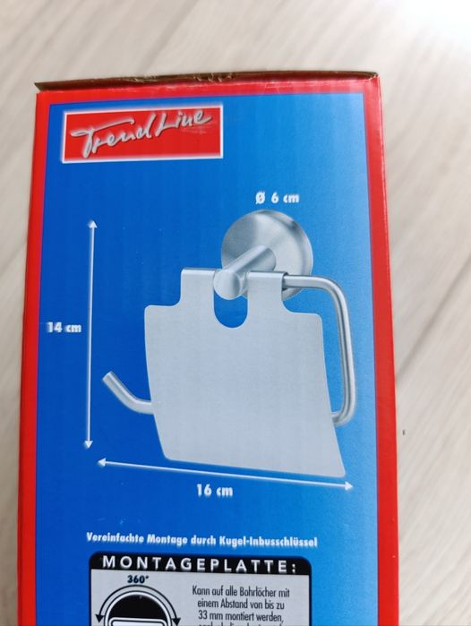 Uchwyt na papier toaletowy