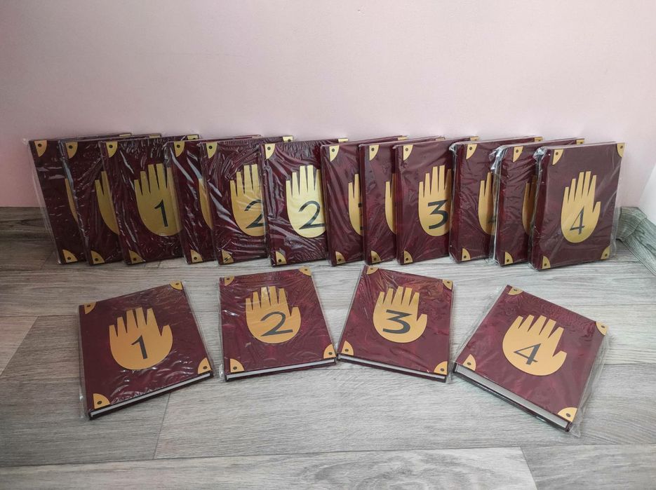 Щоденники Гравіті Фолз. Щоденник Діпера 1,2,3,4 + подарунок